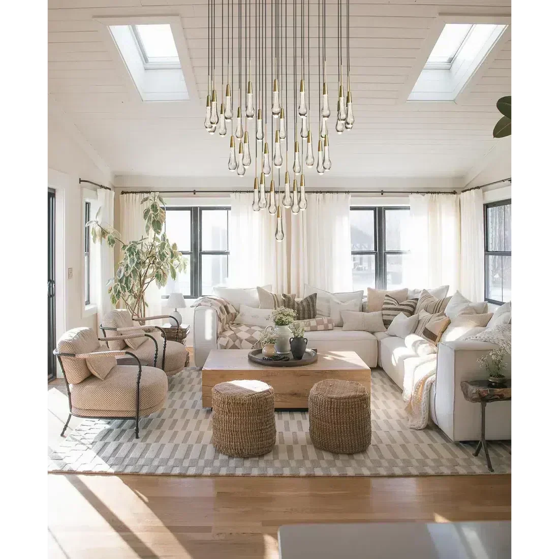 Soltaire Round Chandelier 17" 24" 36“ 58“