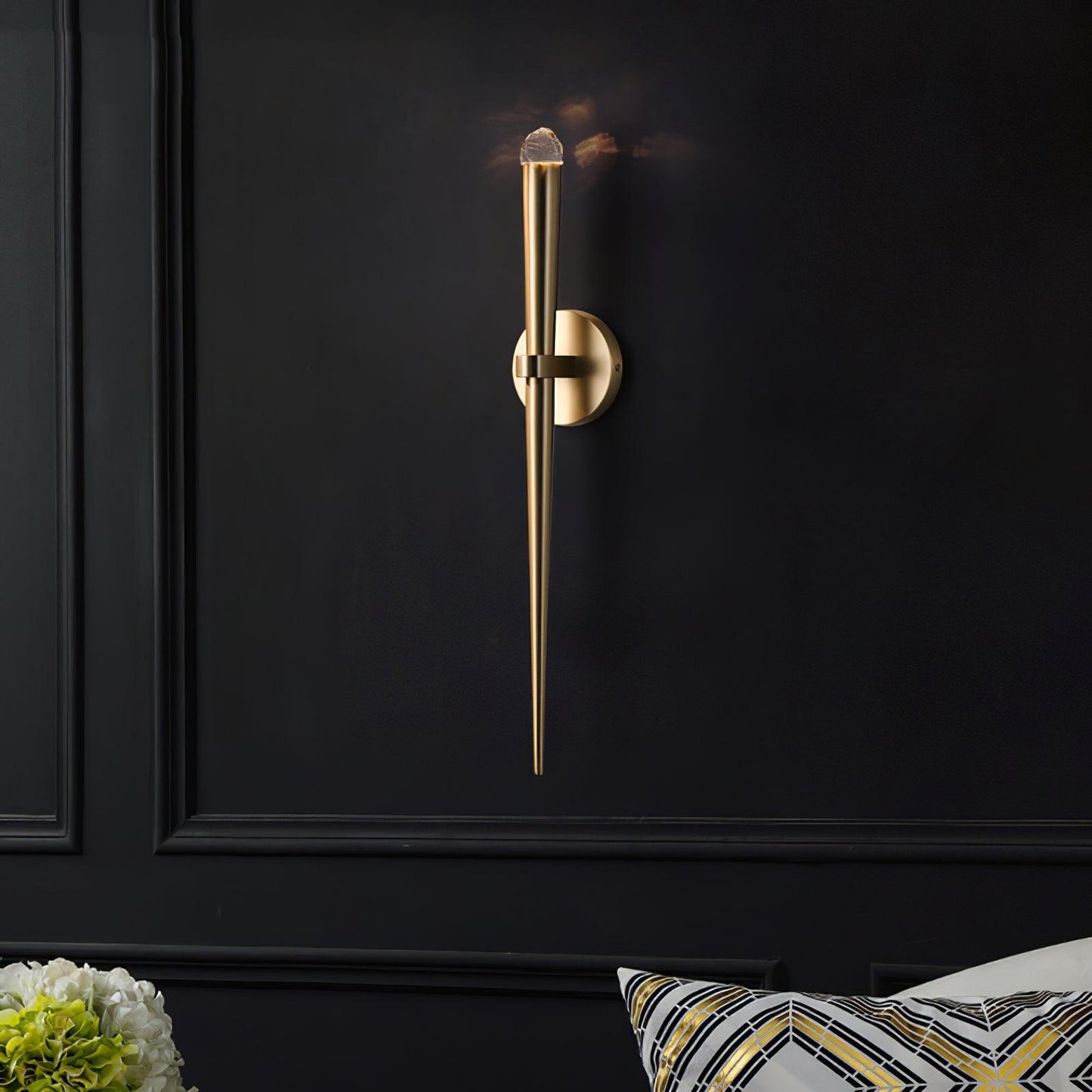 Cone Wall Lamp in Brass
