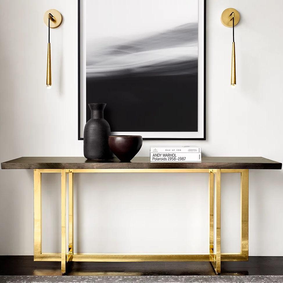 Cone Wall Lamp in Brass