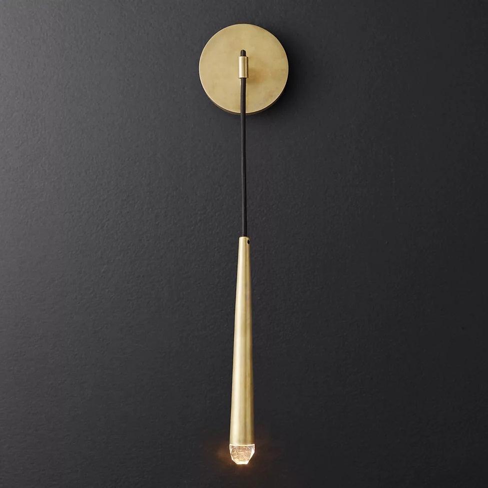 Cone Wall Lamp in Brass