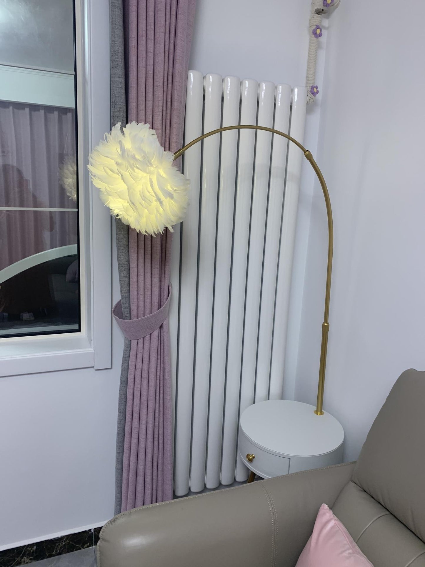 Feather Drawer Floor Lamp