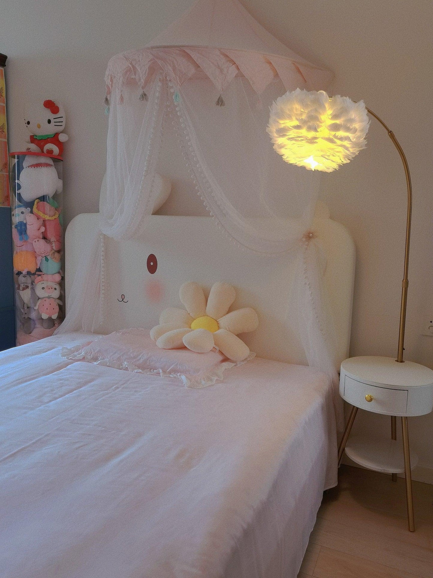 Feather Drawer Floor Lamp