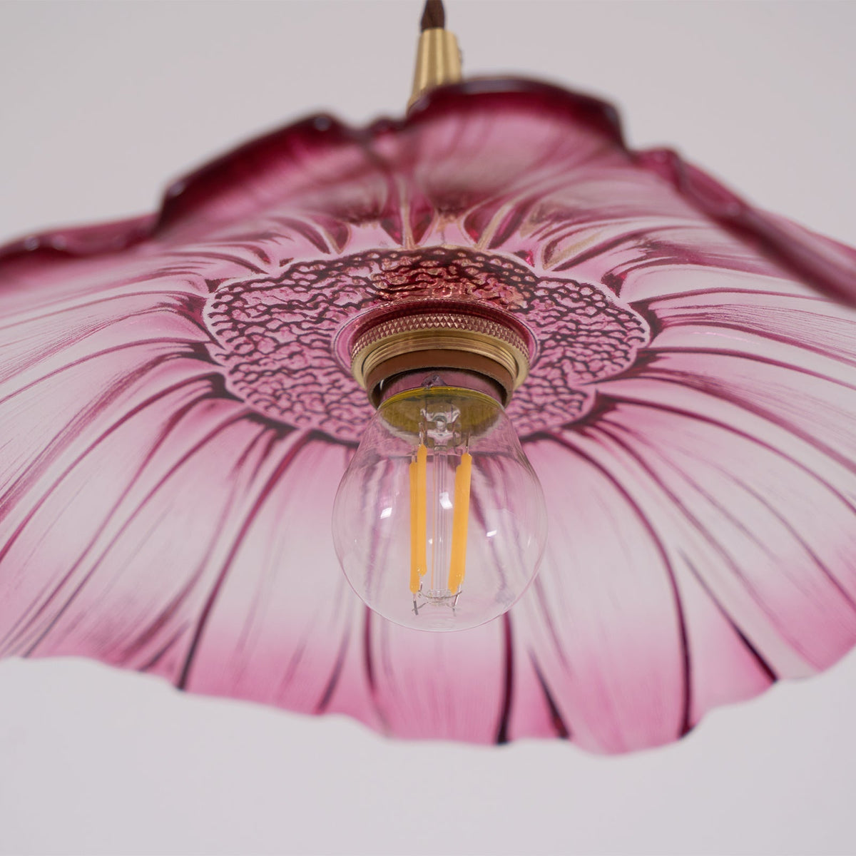 Flower Glass Swag Lights