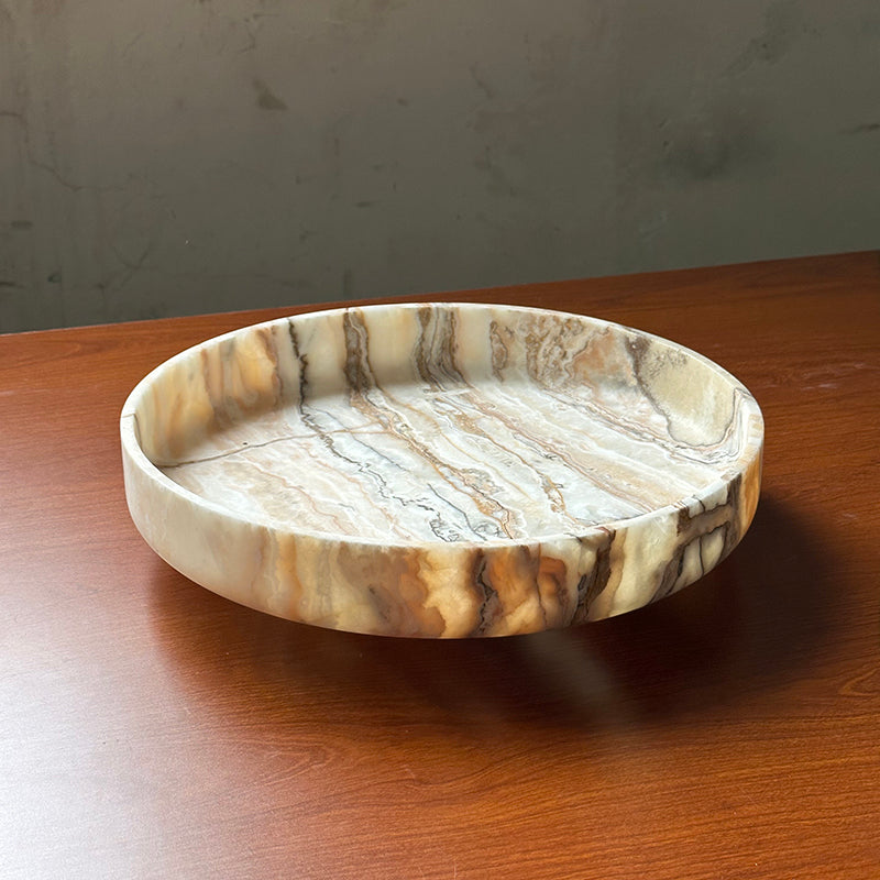Bonita Round Stone Tray