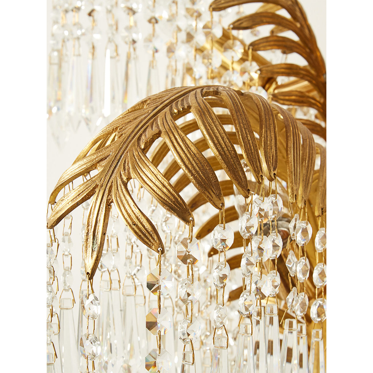 Gratia Crystal Palm Table Lamp
