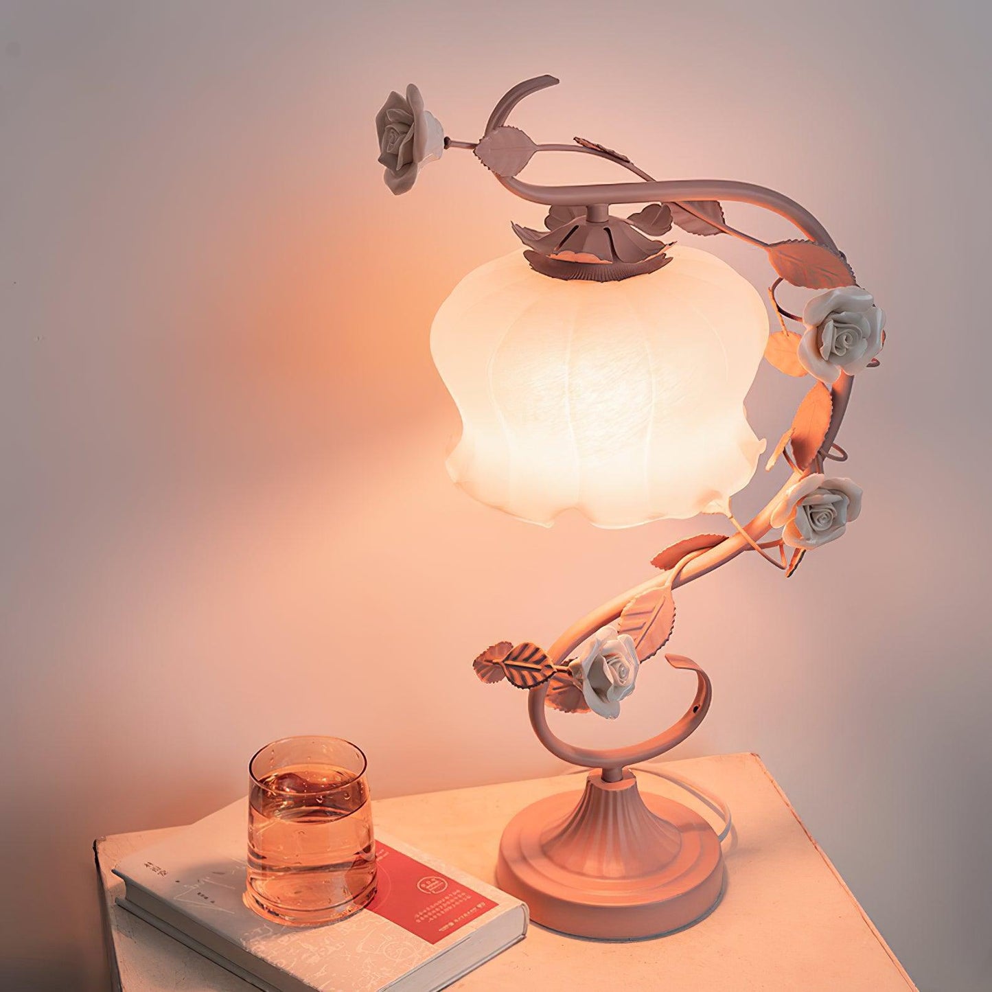 Glass Gooseneck Table Lamp 12.2 Inch