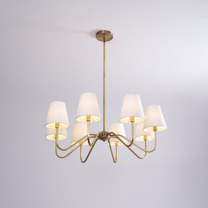 Opaluxe Brass Chandelier