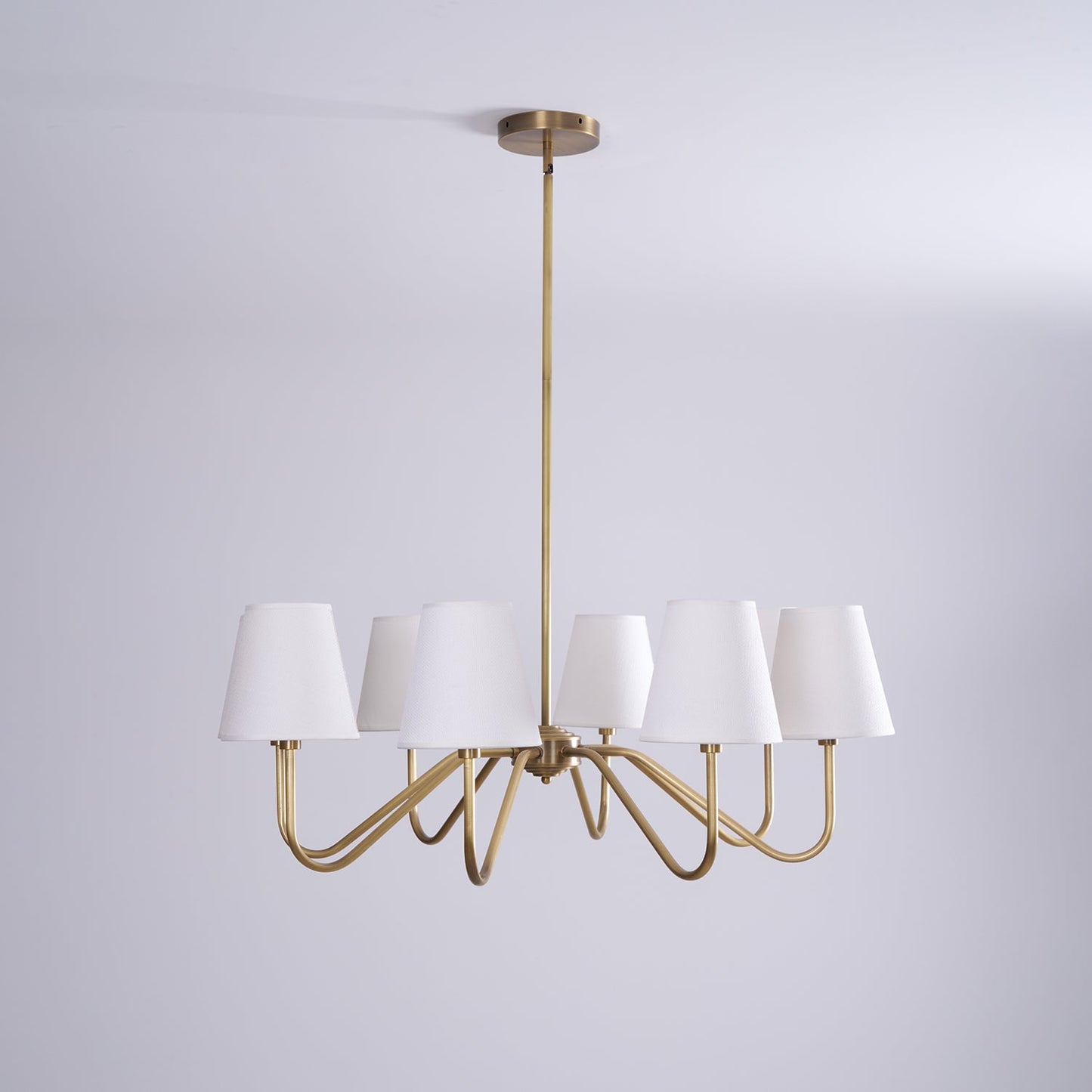 Opaluxe Brass Chandelier