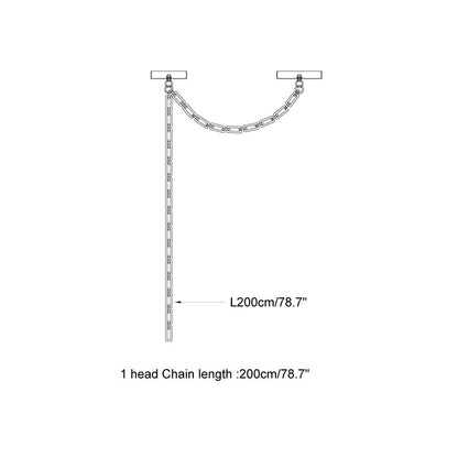 Chart Chain Alabaster Chandelier