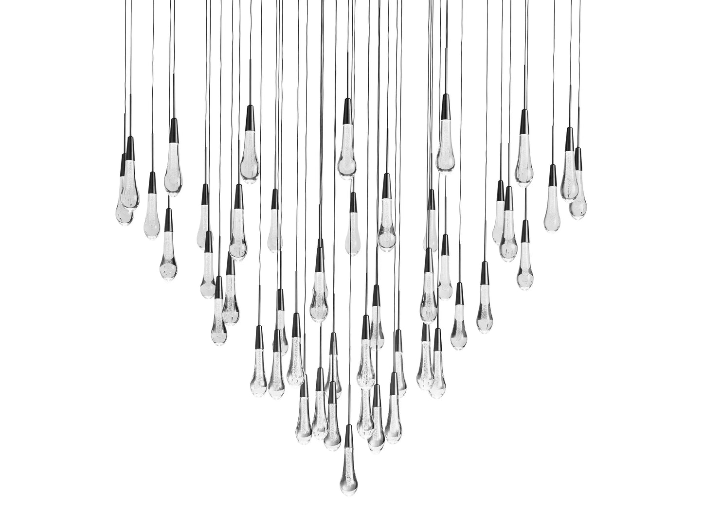 Soltaire Round Chandelier 58"W