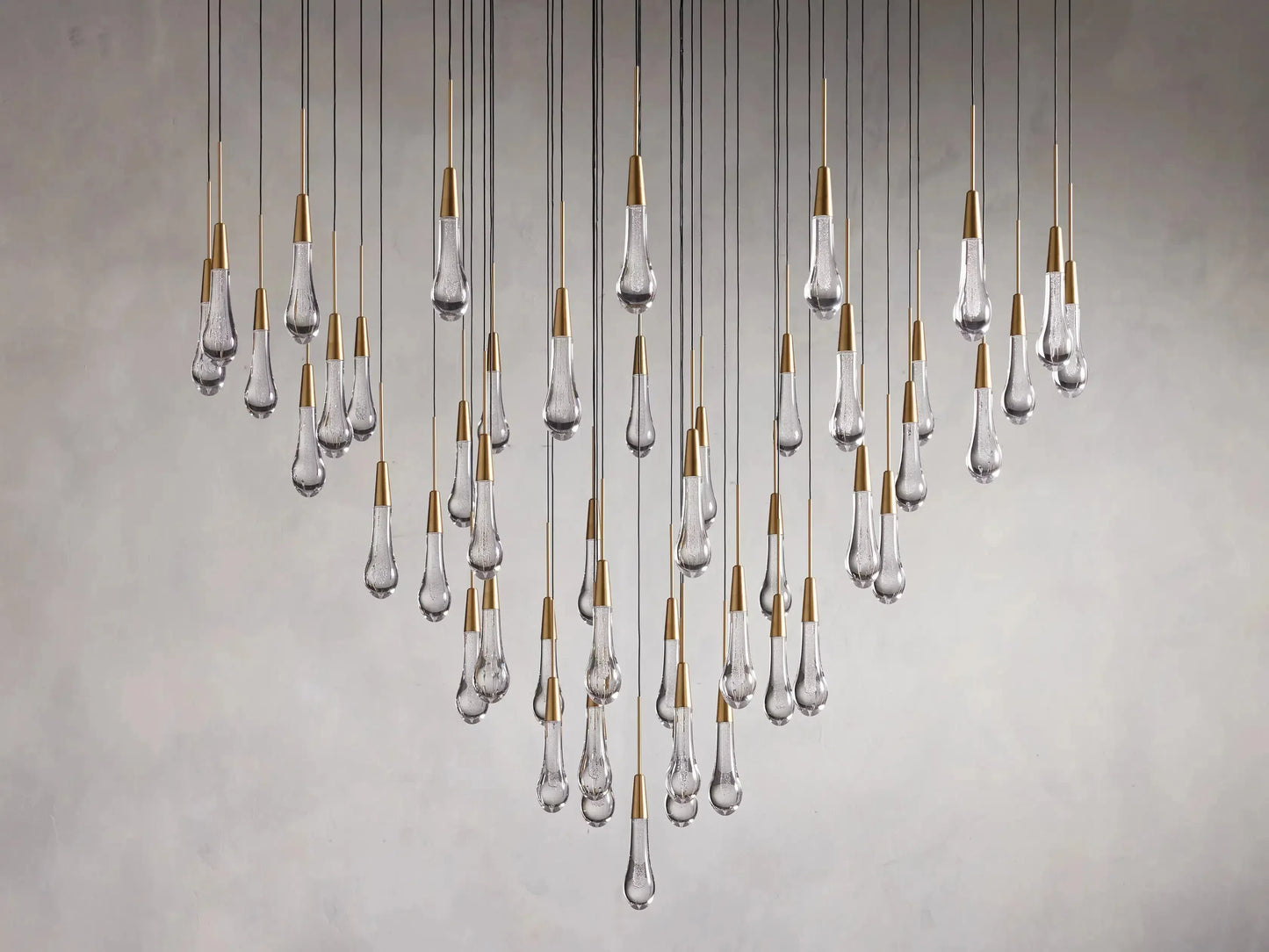 Soltaire Round Chandelier 58"W