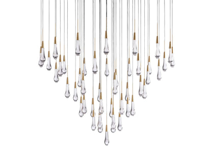 Soltaire Round Chandelier 58"W