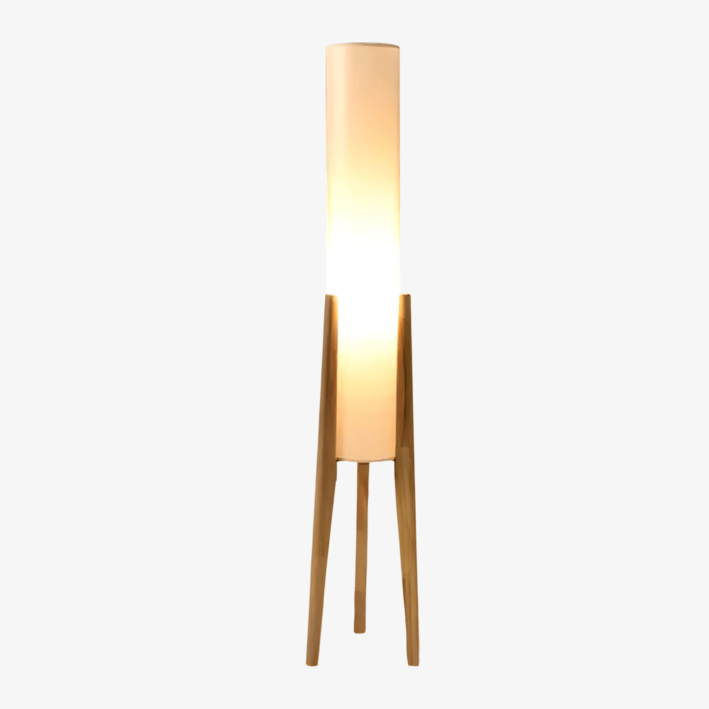 Tripod Walnut Floor Lamp