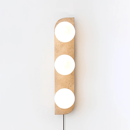 Elysian Travertine Plug-in Wall Light