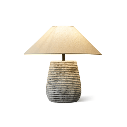 Callisto Ribbed Ceramic Table Lamp