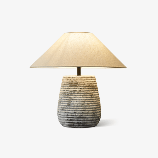 Callisto Ribbed Ceramic Table Lamp