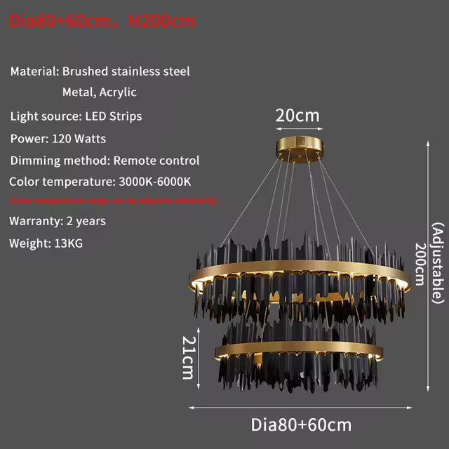 Nera 2-Tier Modern Chandelier