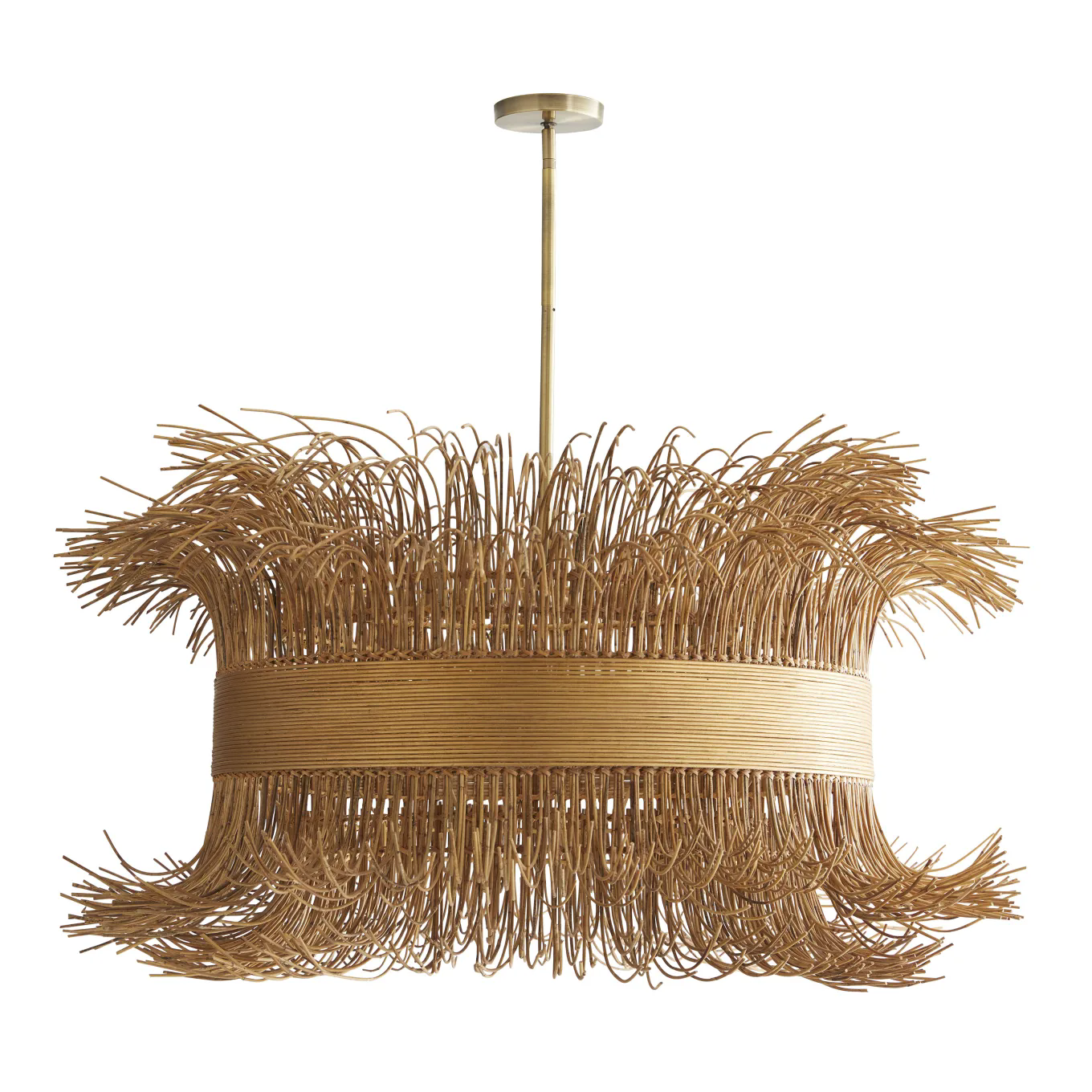 Filamento 6 Light 30" Wide Abstract Drum Chandelier