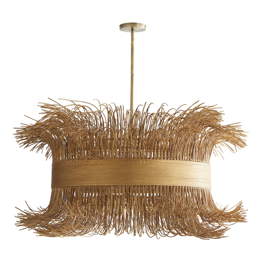 Filamento 6 Light 30" Wide Abstract Drum Chandelier