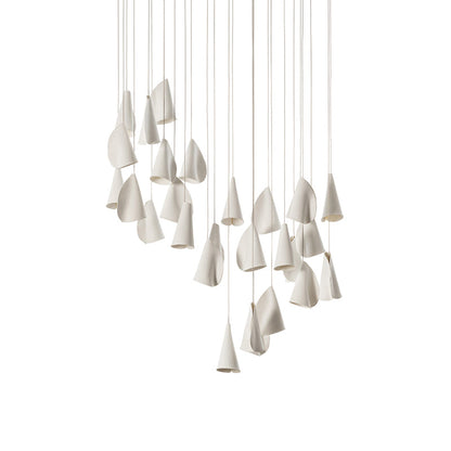 21 Thin Porcelain Pendant Lamp