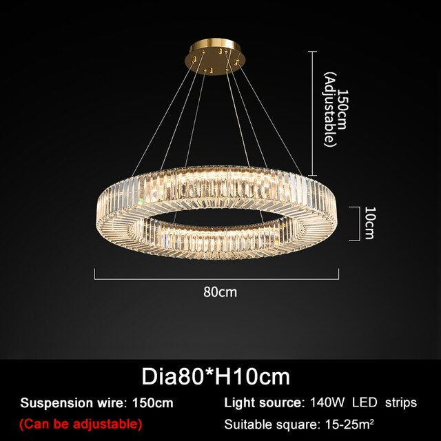 Azali Crystal Ceiling Light