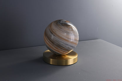 Round glass ball mini table lamp