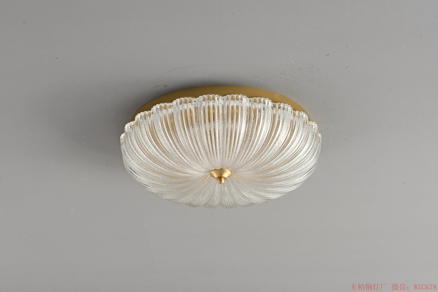 Round Glass ceiling light