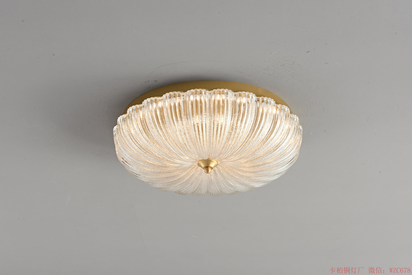 Round Glass ceiling light