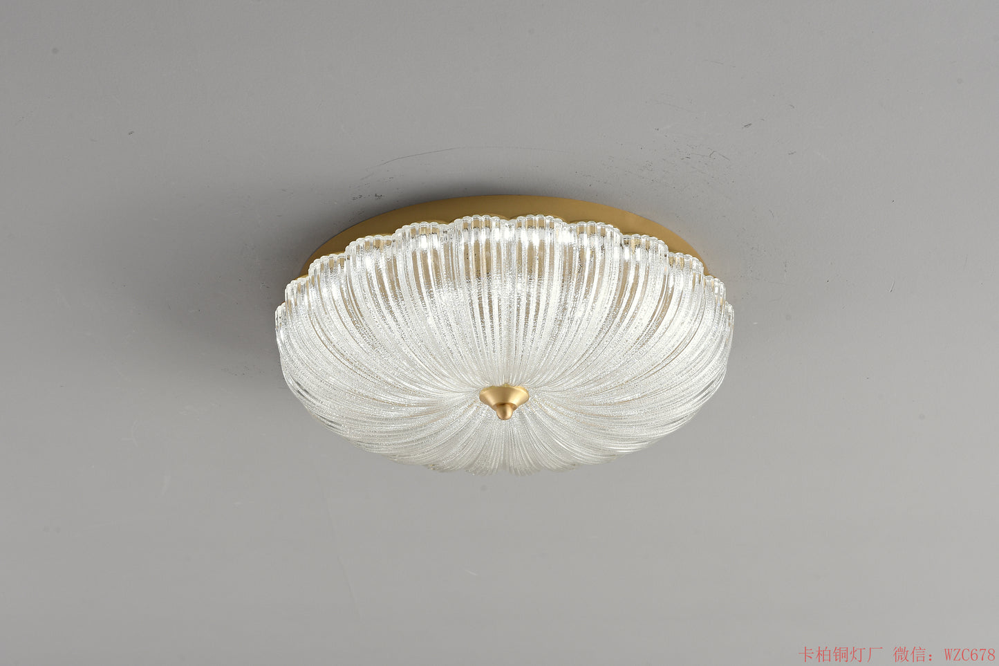 Round Glass ceiling light