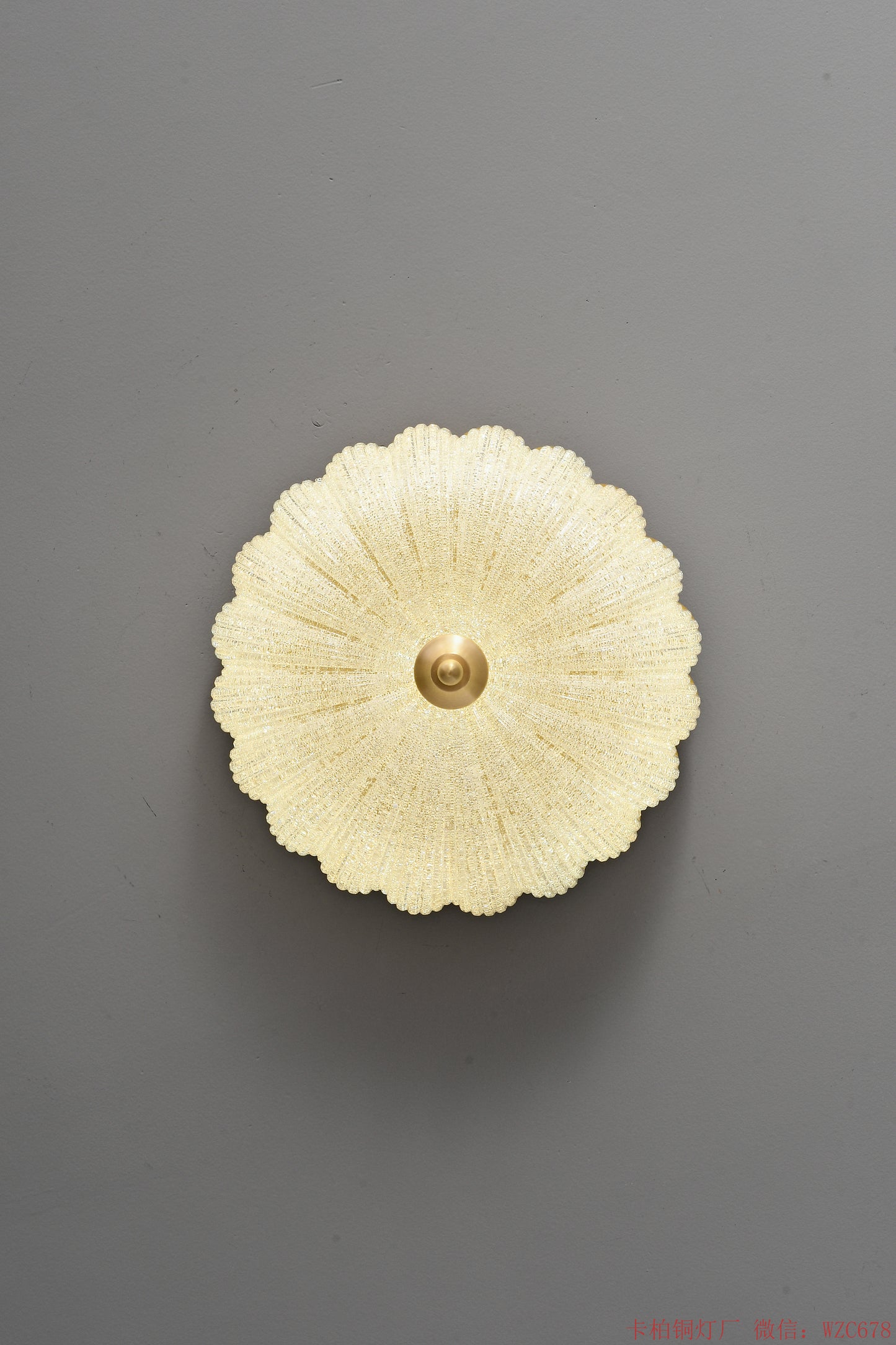 Round Glass ceiling light