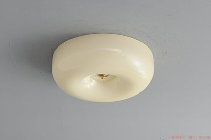 Beige Glass ceiling light