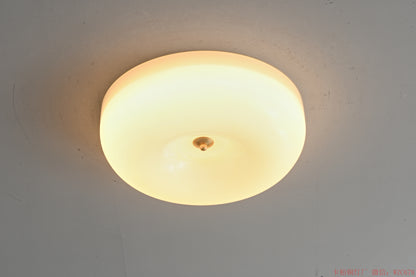 Beige Glass ceiling light