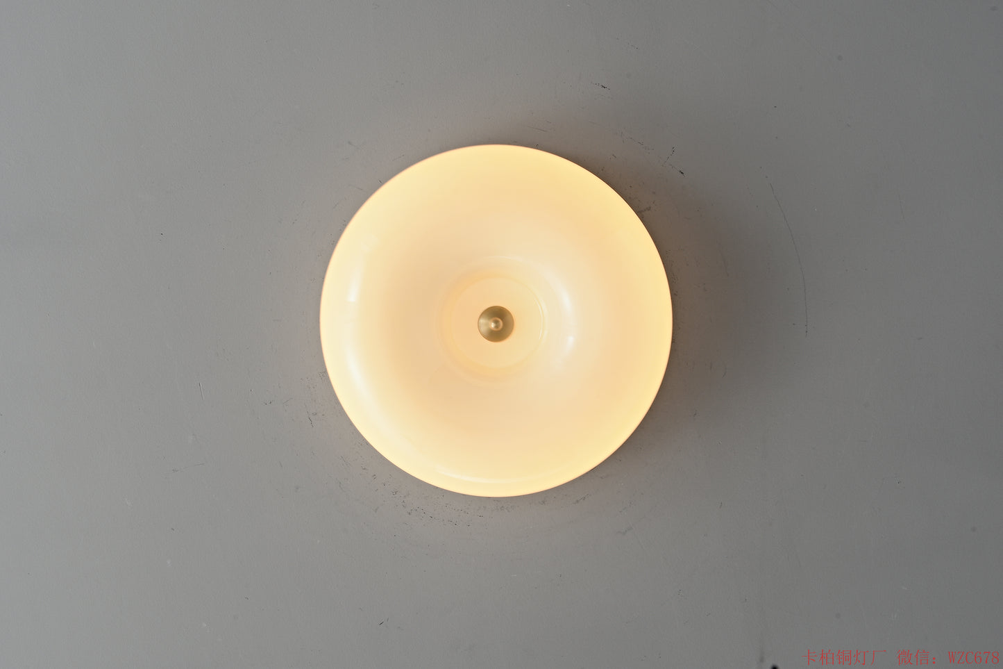 Beige Glass ceiling light