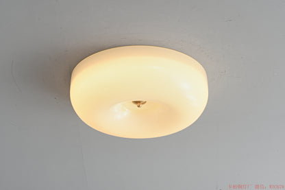Beige Glass ceiling light