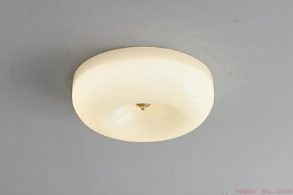 Beige Glass ceiling light