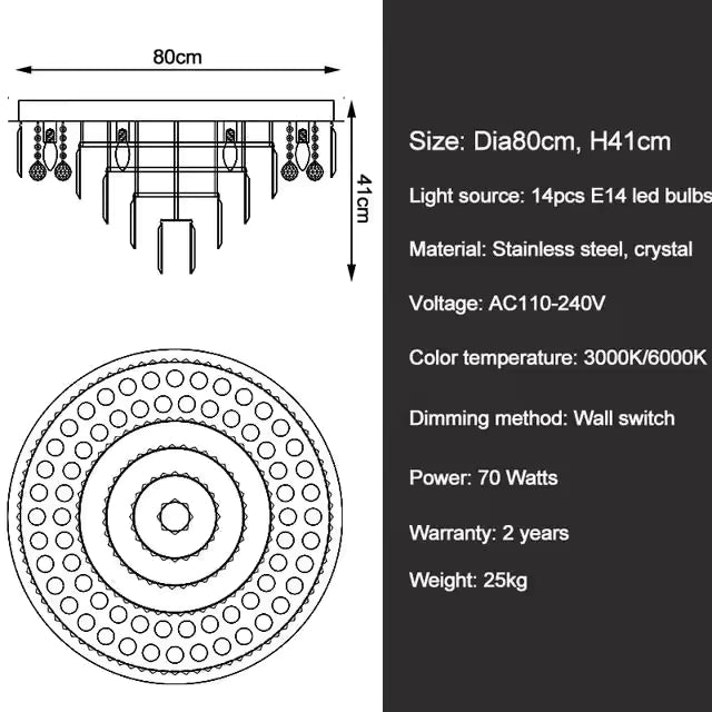 Gio Flush Mount Chandelier