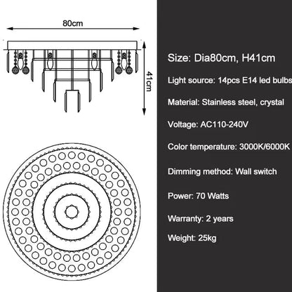 Gio Flush Mount Chandelier