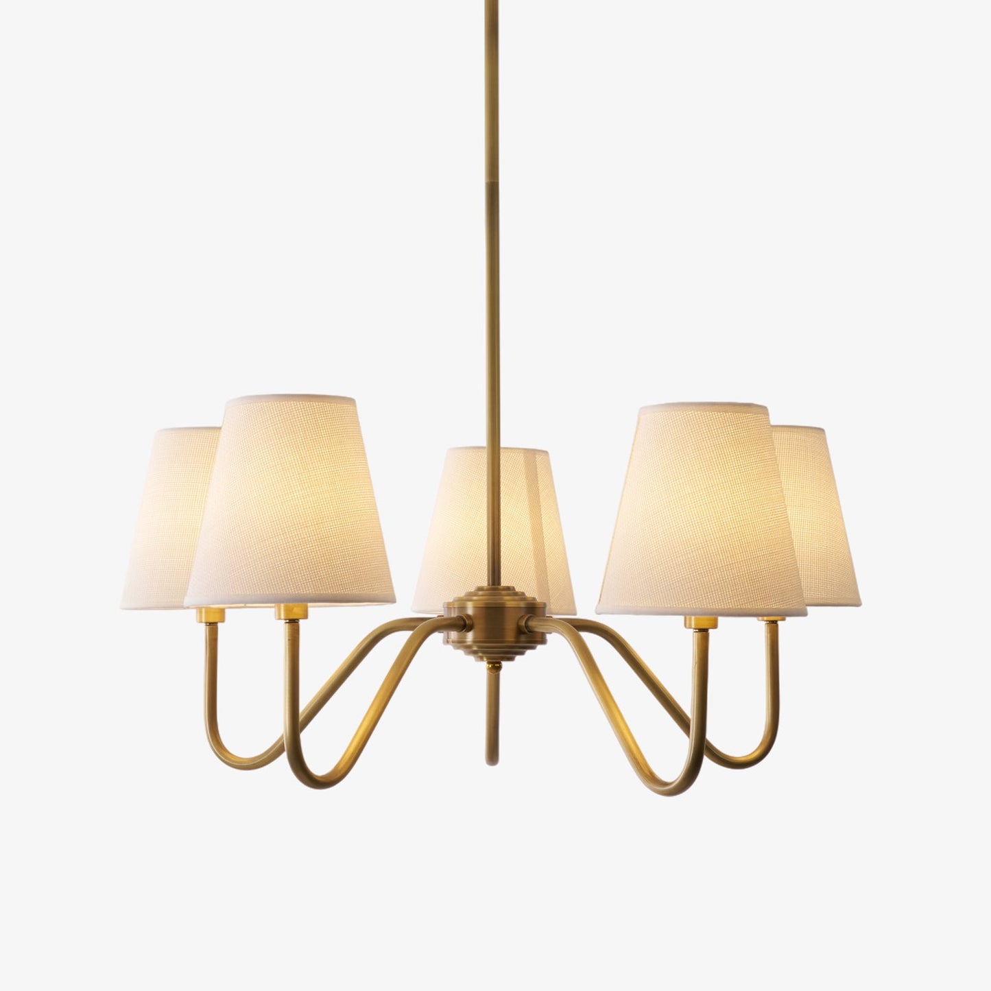 Opaluxe Brass Chandelier