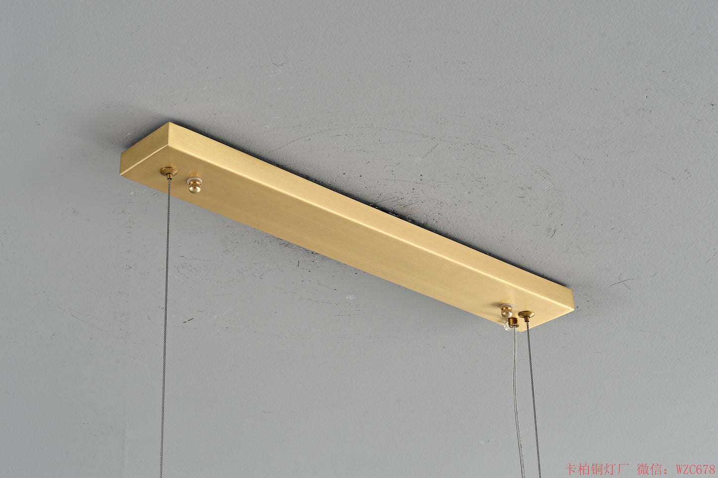 Long glass dinning chandelier