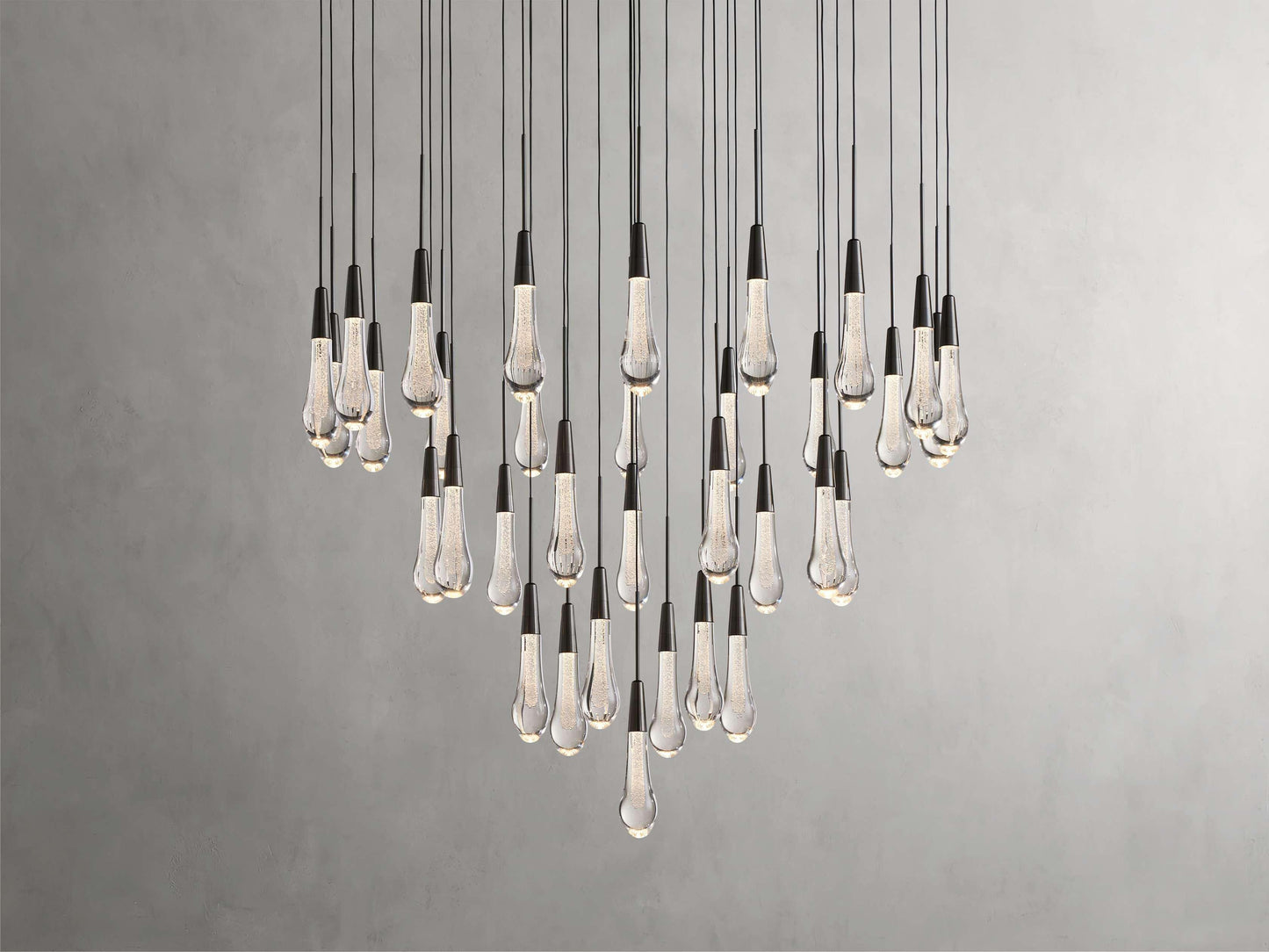 Soltaire Round Chandelier 17" 24" 36“ 58“