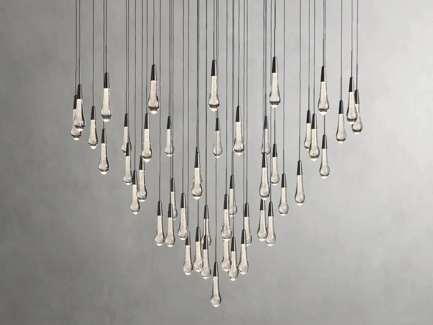 Soltaire Round Chandelier 17" 24" 36“ 58“