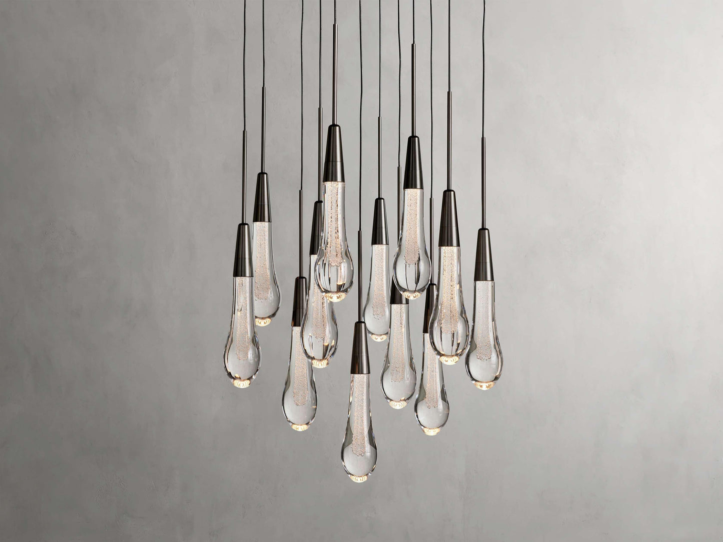 Soltaire Round Chandelier 17" 24" 36“ 58“