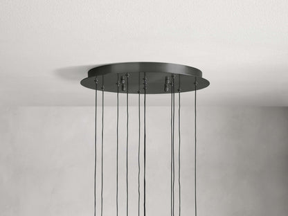 Soltaire Round Chandelier 17" 24" 36“ 58“