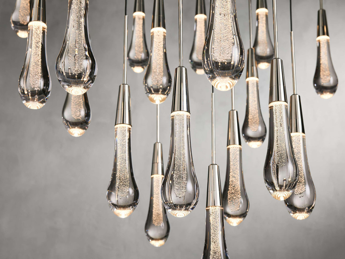 Soltaire Round Chandelier 17" 24" 36“ 58“