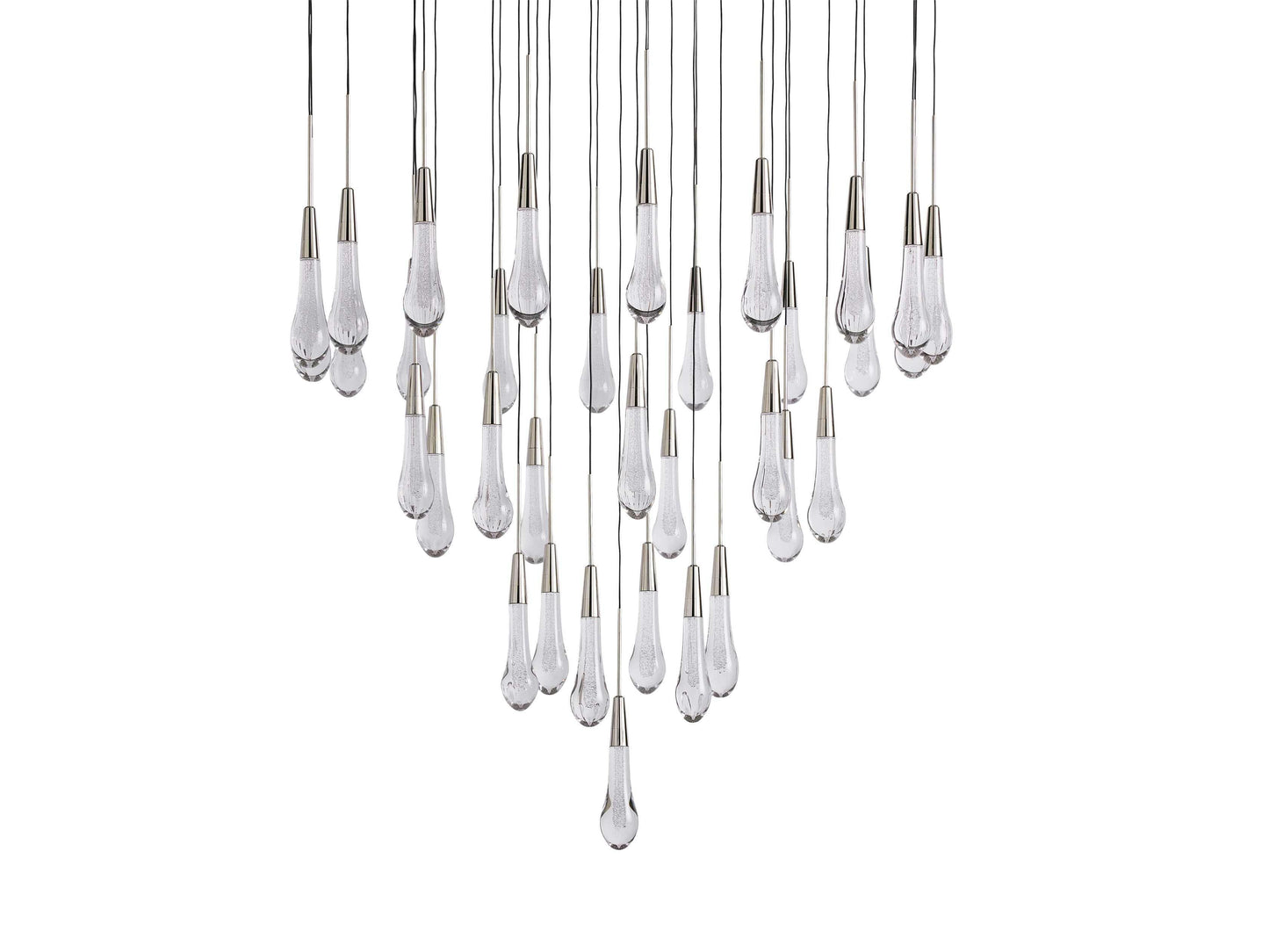 Soltaire Round Chandelier 17" 24" 36“ 58“