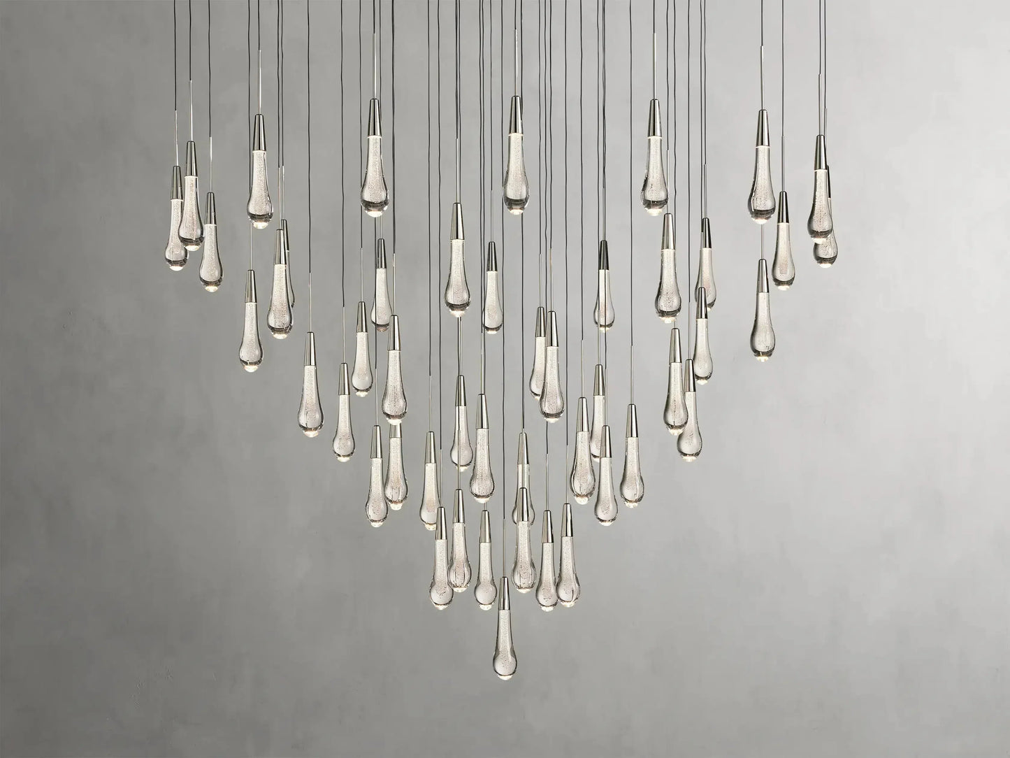 Soltaire Round Chandelier 17" 24" 36“ 58“