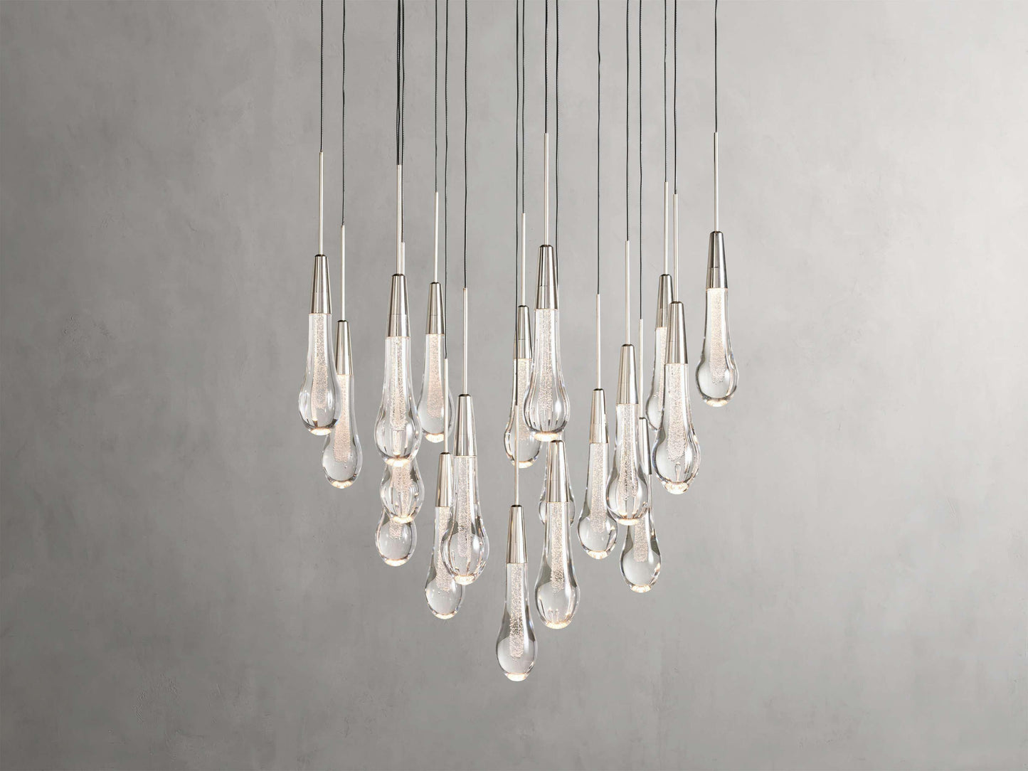 Soltaire Round Chandelier 17" 24" 36“ 58“