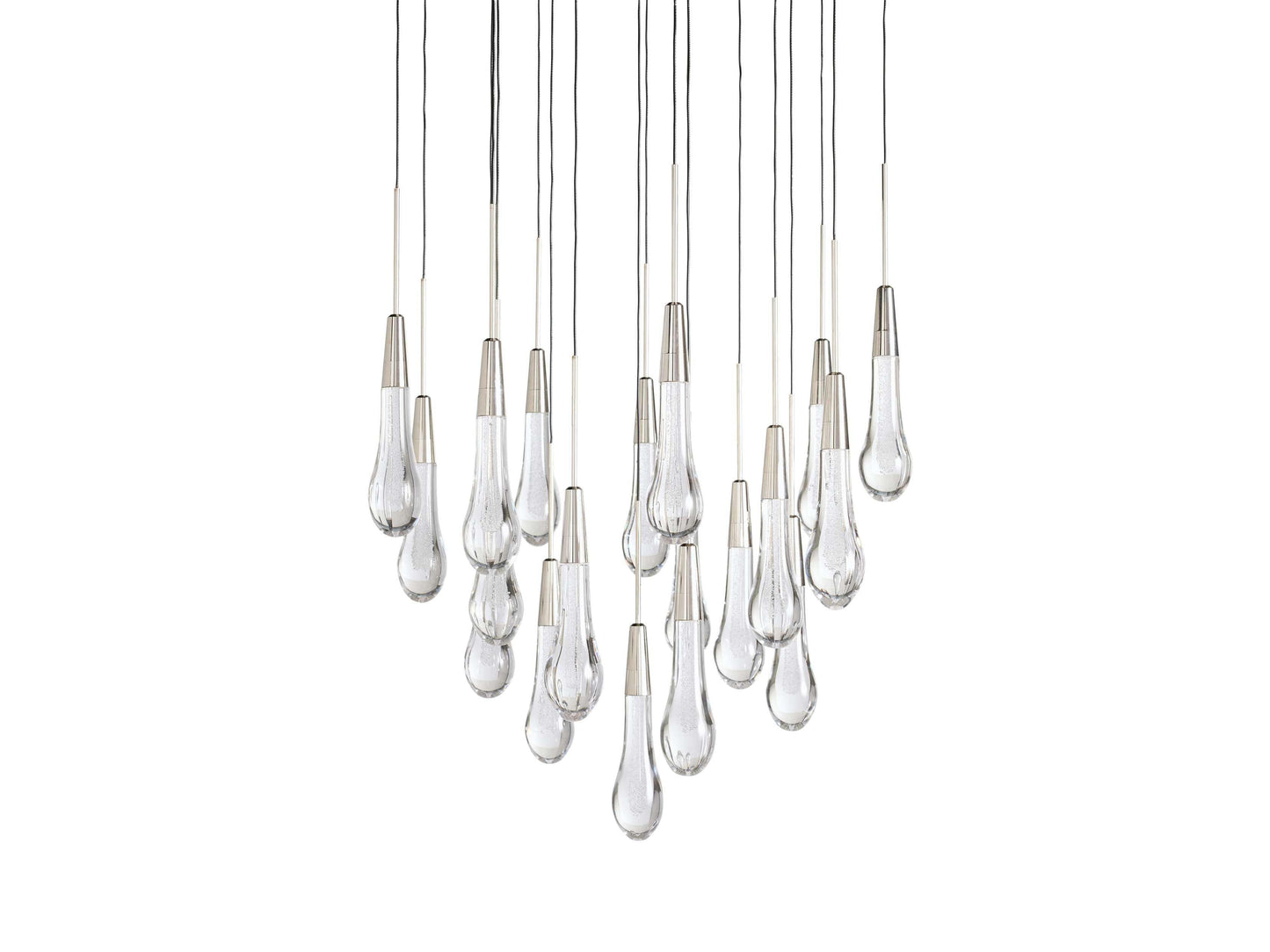 Soltaire Round Chandelier 17" 24" 36“ 58“