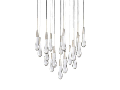 Soltaire Round Chandelier 17" 24" 36“ 58“