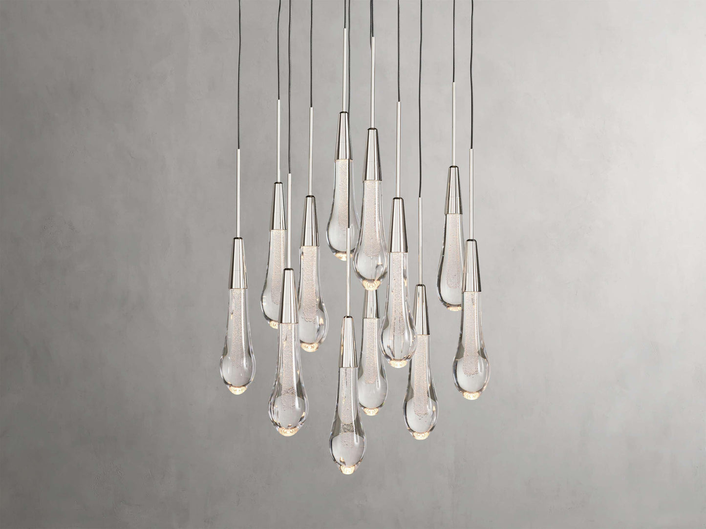 Soltaire Round Chandelier 17" 24" 36“ 58“